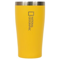 릴팡 내셔널지오그래픽 슈프림 이중 스테인리스 스틸 하이컵, 1개, 시그니처 옐로우, 480ml