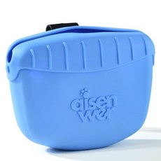 파스텔펫 반려동물 클립 실리콘 간식가방, 블루, 1개