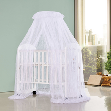 vivibaby 高密度嬰兒床蚊帳 台灣製 360度全罩加高設計 極細網紗 新生兒防護, 粉色