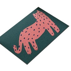 Hanbomnuri 重點玄關浴室防滑線圈地墊, 綠色, 1個