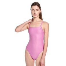 HOOG 女性趣味莓果高衩V背連身泳衣 WHA2083