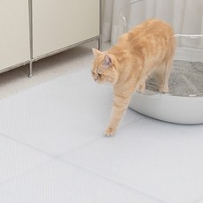 nyangssaem 貓咪方塊型落砂墊, 1個, 透明