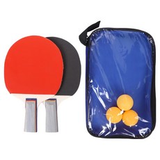 DIKEWEI Plain Hue 初學者用桌球拍 2入 + 球 3入組, 1套, PH-桌球拍組-001