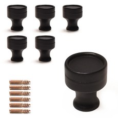 Sonjabisesang 免鑽孔 Cups 1孔 傢俱把手, 黑色, 6個