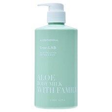 TRUE.LABORATORY 蘆薈身體乳液 附家庭裝, 1個, 500ml