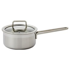 Modern House 電磁爐適用 耐用 通體三層不鏽鋼單柄鍋, 單一顏色, 1個, 16cm