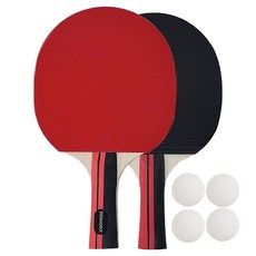 PRO MORIX 橫拍 2307 S 桌球拍 2入 + 桌球 4入 組, 1套, 單一商品