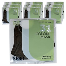 블루본 베이직 31컬러 마스크 대형 KF80, 애쉬그레이, 10개, 1개입