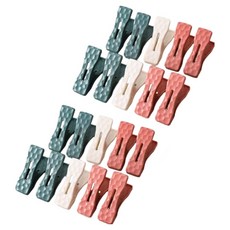 Happy Goods 多用途簡約曬衣夾 A款2 20入組, 混合色, 1套