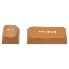 키크론 OSA 더블샷 PBT 키보드 교체용 커스텀 포인트 키캡 ESC + ENTER 세트, 우드, JM-233, 광적축