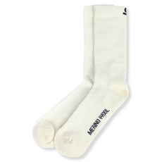 Silence 男用美麗諾羊毛輕量運動襪, 白色, 1個