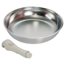 Livingglory 電磁爐 Simply 無研磨劑 五層壓花可拆卸手柄平底鍋, 1個, 28cm