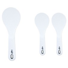 리빙패밀리 밥알이 붙지않는 엠보싱주걱 특대 10 x 28 cm, 화이트, 3개 화이트, 3개