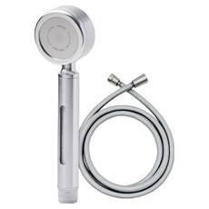 AQUADUO ALU13 鋁製過濾蓮蓬頭 小型 SF-065 + Pureflex 軟管 2m 套組, 銀色, 1套