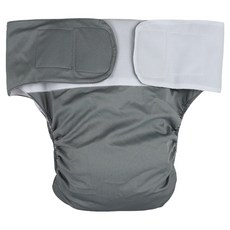 幸福夢想 防漏可水洗抗菌防水成人衛生尿布 灰色, FREE(23 x 28 cm), 1枚入, 1個