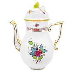 Herend 아포니 커피팟 로즈 노브 900ml, 멀티, 1개