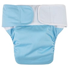 幸福夢想 防漏可水洗抗菌防水成人衛生尿布 天空藍, FREE(23 x 28 cm), 1個, 1枚入