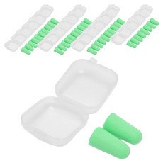 DK ONE 可愛防噪音耳塞 一對 綠色A 1.4 x 2.8 cm, 1個, 20入