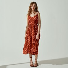 VikiniVender Molly's 細肩帶層次長版連身裙