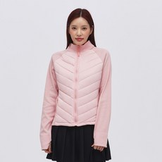 Elsso 女款高爾夫修身輕量防風鋪棉拼接拉鍊夾克