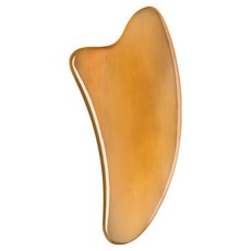 Celliving 臉部頸部頭皮按摩刮痧板 11.5cm, 棕色, 1個