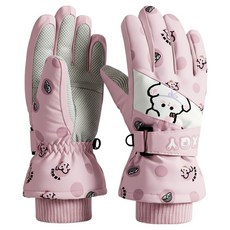 KIZTREE 兒童兔子防水滑雪手套 雙手佩戴套組 ST-153