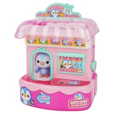 Similan 小學者 萌萌小企鵝冰淇淋店 企鵝公仔 + 可水洗畫筆 557, 粉色 + 藍色, 1套