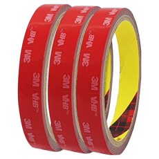 브이에이치비 쓰리엠 초강력 아크릴폼 그레이 양면테이프 14mm x 1.5m, 3개