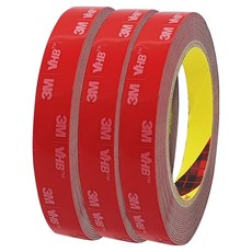 브이에이치비 쓰리엠 초강력 아크릴폼 그레이 양면테이프 14mm x 5m, 3개