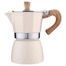 Edish 經典摩卡壺 鋁製 300ml, 白色, 1個