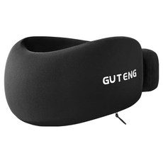 셀리빙 꽉잡아 기능성 여행용 목베개 블랙, 1개