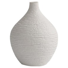 簡約啞光工藝圓形花瓶 BRP1974, 白色