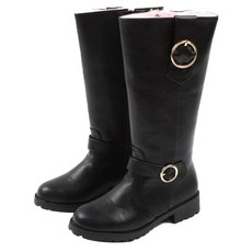 Lulushu 兒童 P 粉紅環長版毛靴 DW186