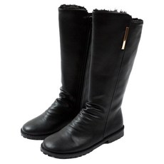 Lulushu 兒童 P 金條長筒毛靴 DW179