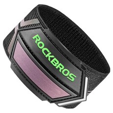 ROCKBROS 洛克兄弟 Crea 安全夜間自行車跑步反光腳踝帶, 彩虹色, 1個