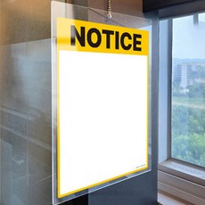 JEJEDECO 02 壓克力掛式指示牌 便條板 彩色款 A001, 1個, NOTICE
