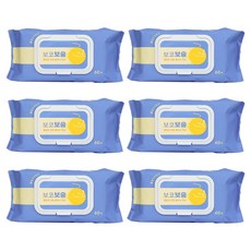 Boco 柔軟保齡球清潔濕紙巾 60片, 6個, 混合色