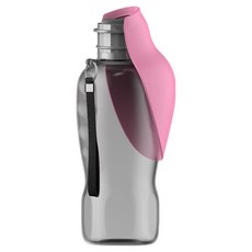 寵物星樂園 寵物外出飲水杯 樹葉款 800ml, 粉色, 1個