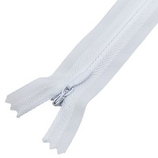 코히모 콘솔 숨은 지퍼 2.5 x 60 cm 5W0696, 10개, 화이트