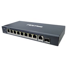 SOLTEC 1Gbps TP 9埠 PoE 8埠 UPlink 1埠 1G SFP 1插槽 非網管型交換器, 1個, FM1008HP