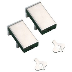 GUNU 304不鏽鋼防墜窗戶固定安全鎖 銀色, 2個