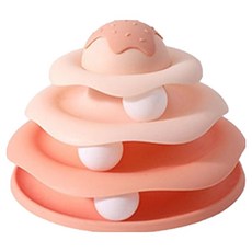 Underboss 寵物冰淇淋轉盤玩具 淡朱紅色, 隨機出貨, 1個