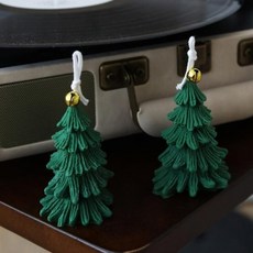 Laea 聖誕樹蠟燭 2入 禮物包裝組, 綠色, 森林微風