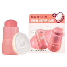 NATURE REPUBLIC 奶油融化棒狀腮紅 7.5g, 04 香濃奶油, 1個