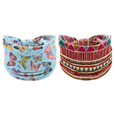 테이아 생동감 넘치는 컬러풀 패턴 아웃도어 스포츠 헤어밴드 2종 세트, 30번, 1세트