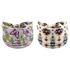 테이아 생동감 넘치는 컬러풀 패턴 아웃도어 스포츠 헤어밴드 2종 세트, 63번, 1세트