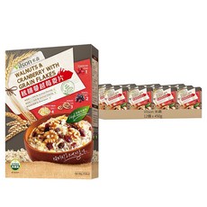 Vilson 米森 核桃蔓越莓麥片, 450g, 12盒