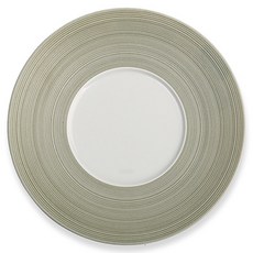 제이앨꼬께 헤미스피어 디저트접시, 화이트, 카키그린, 1개