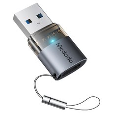Mcdodo 麥多多 Type-C轉USB A型 TR Pro 迷你轉接頭, 1個, 黑色, 32.7mm