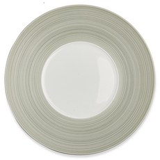 제이앨꼬께 헤미스피어 디너접시, 화이트, 카키그린, 1개